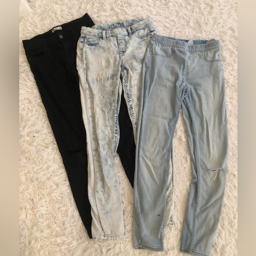 *BUNDLE* three kids ripped jeans 10-12